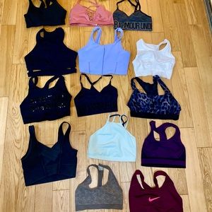 13 SPORTS BRAS LULULEMON included